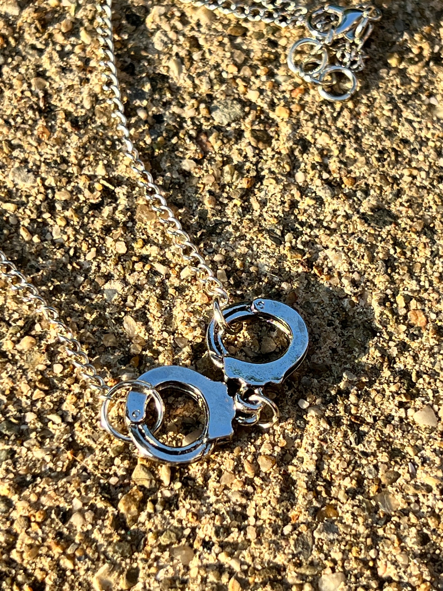 Handcuff Silver Necklace