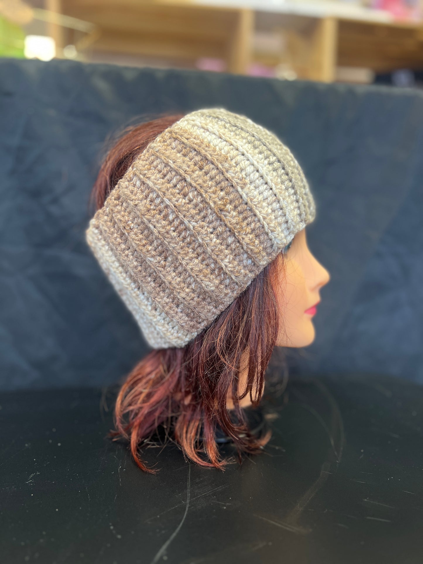 Brown Ombré Extra Wide Winter Headband