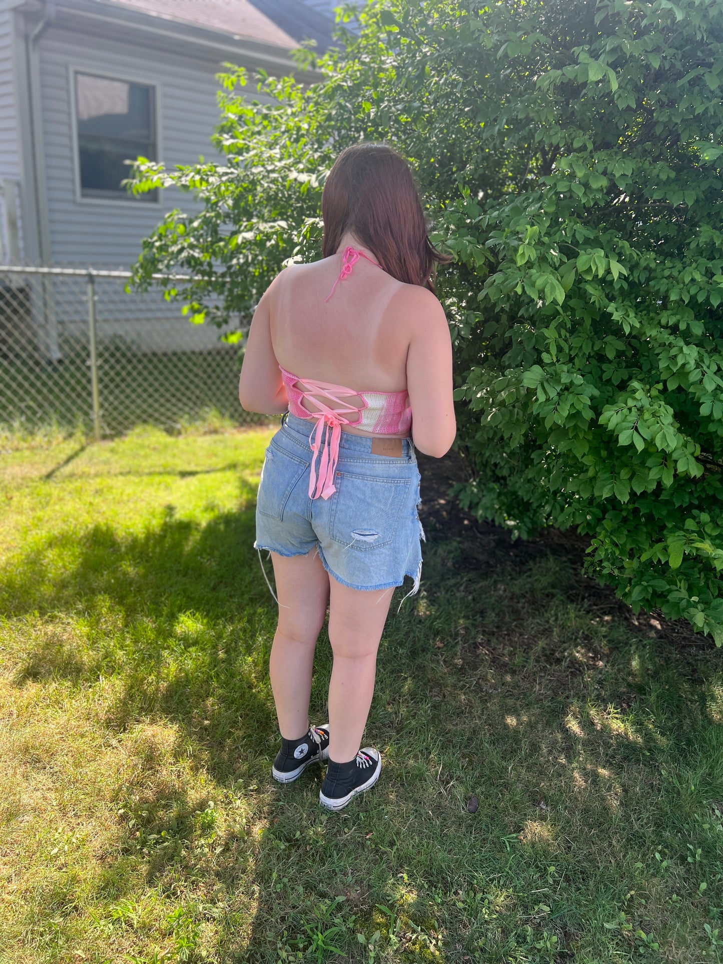 Pink Princess Crochet Top