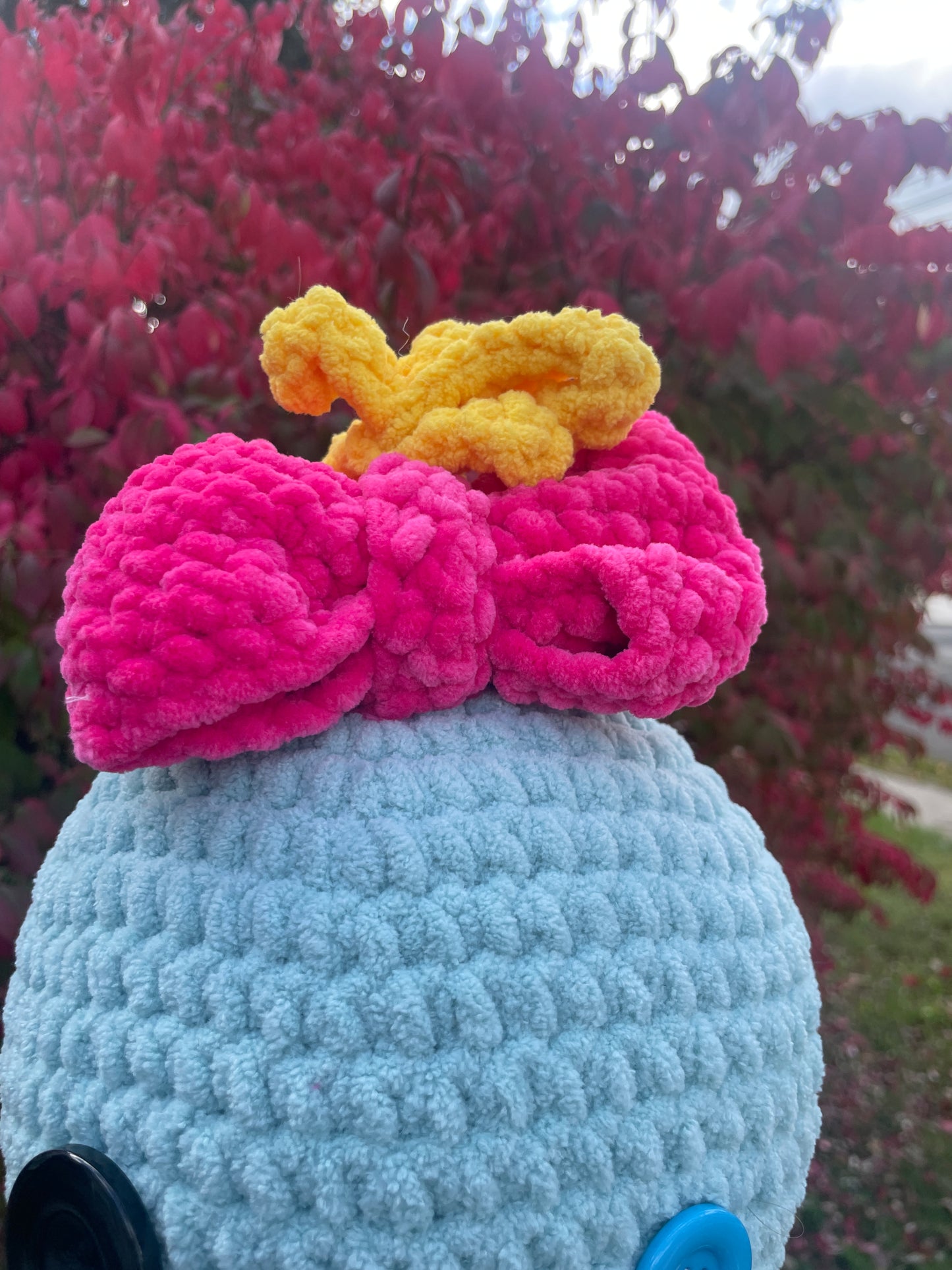 Jumbo crochet scrump plushie