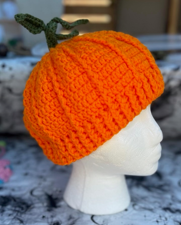 Crochet Pumpkin Beanie