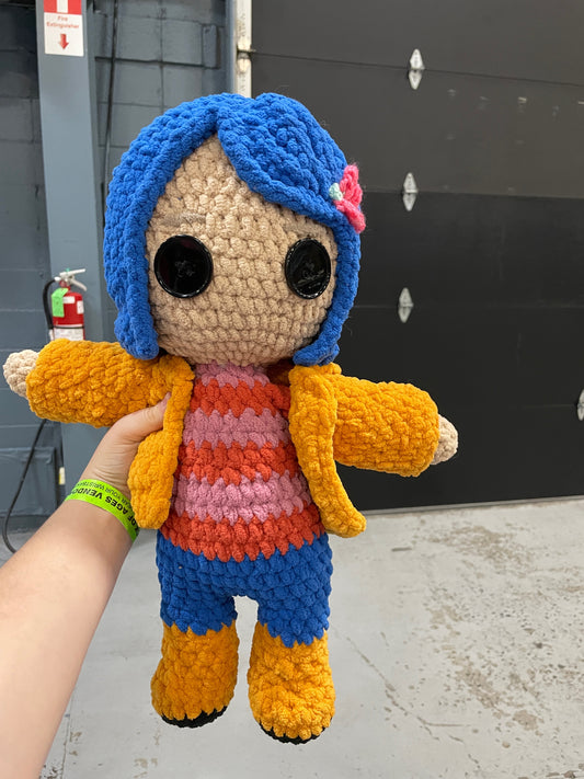 Crochet Coraline doll