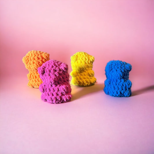 Adorable Tiny Gummy Bear Crochet Plushies