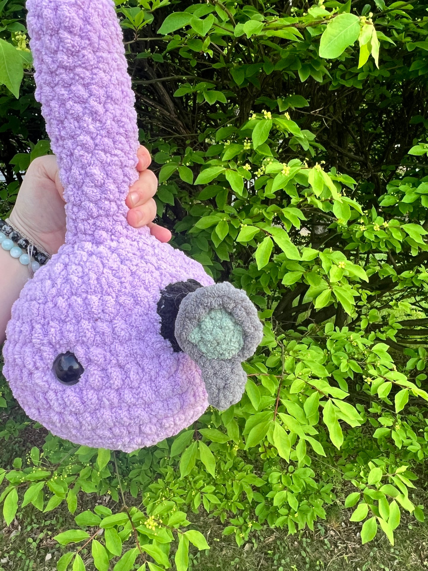 Purple bong plush