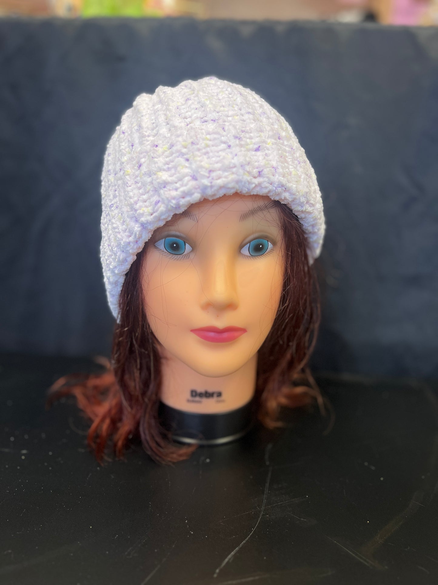 Floral, Soft Purple Beanie