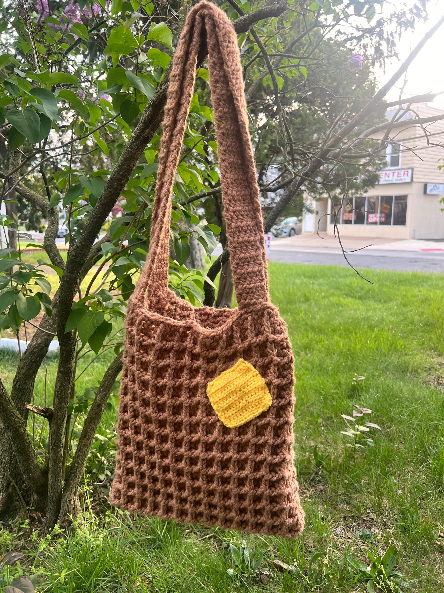 Waffle tote bag