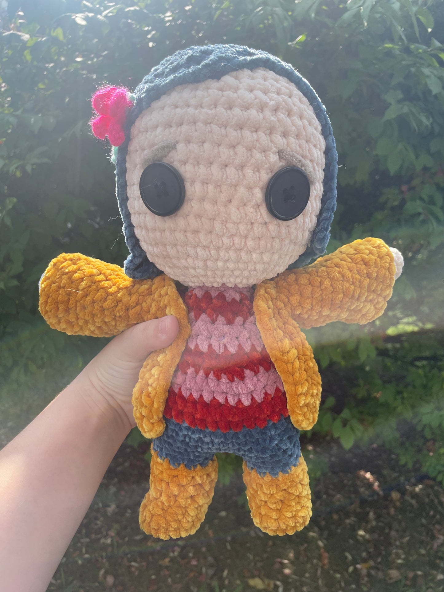 Crochet Coraline doll