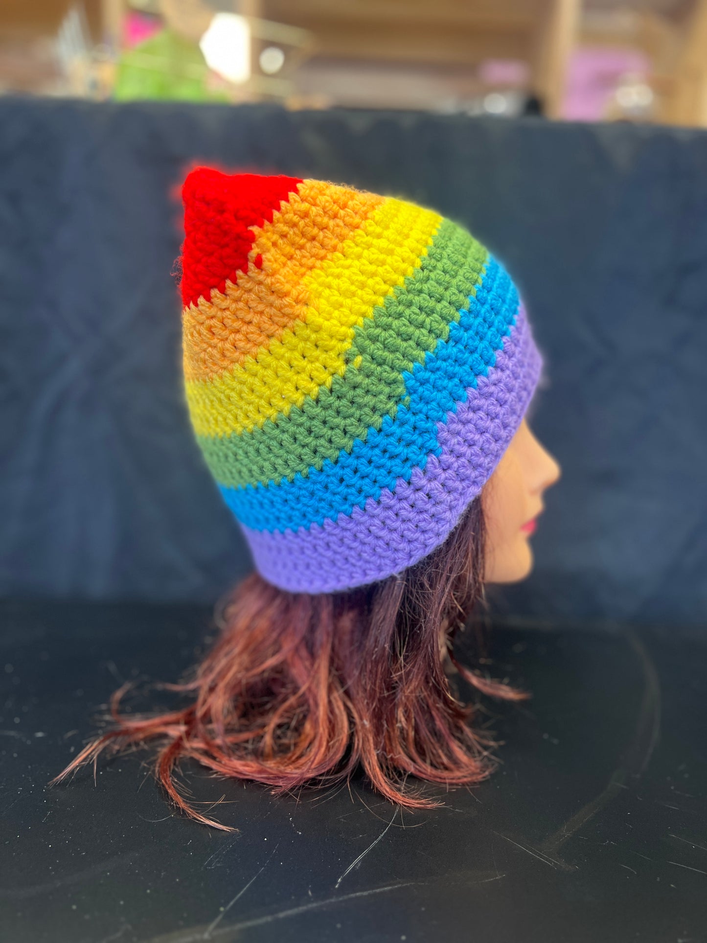 Rainbow Cat Ear Beanie