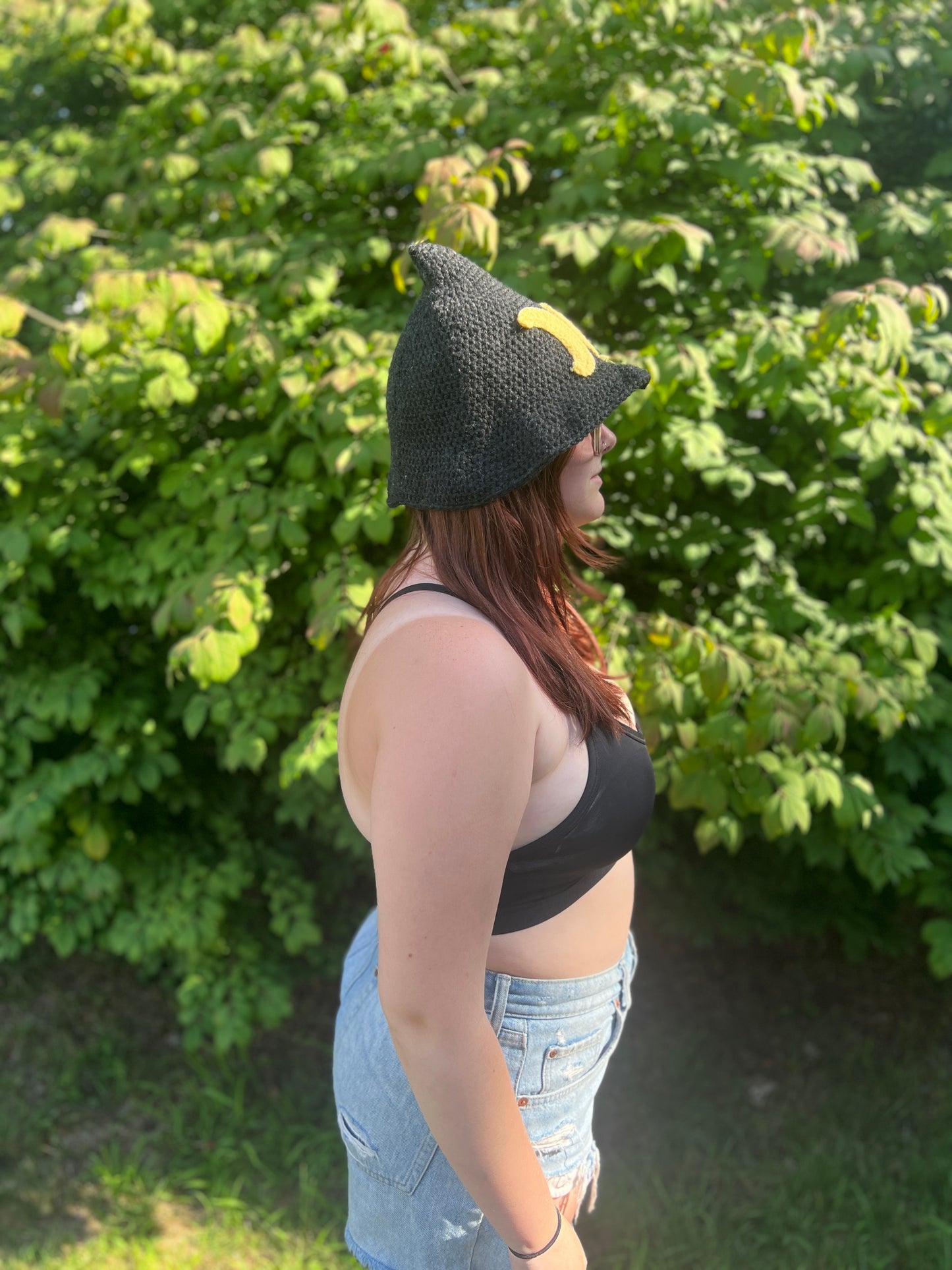 Triple Goddess Cottage Core Crochet Witch Hat