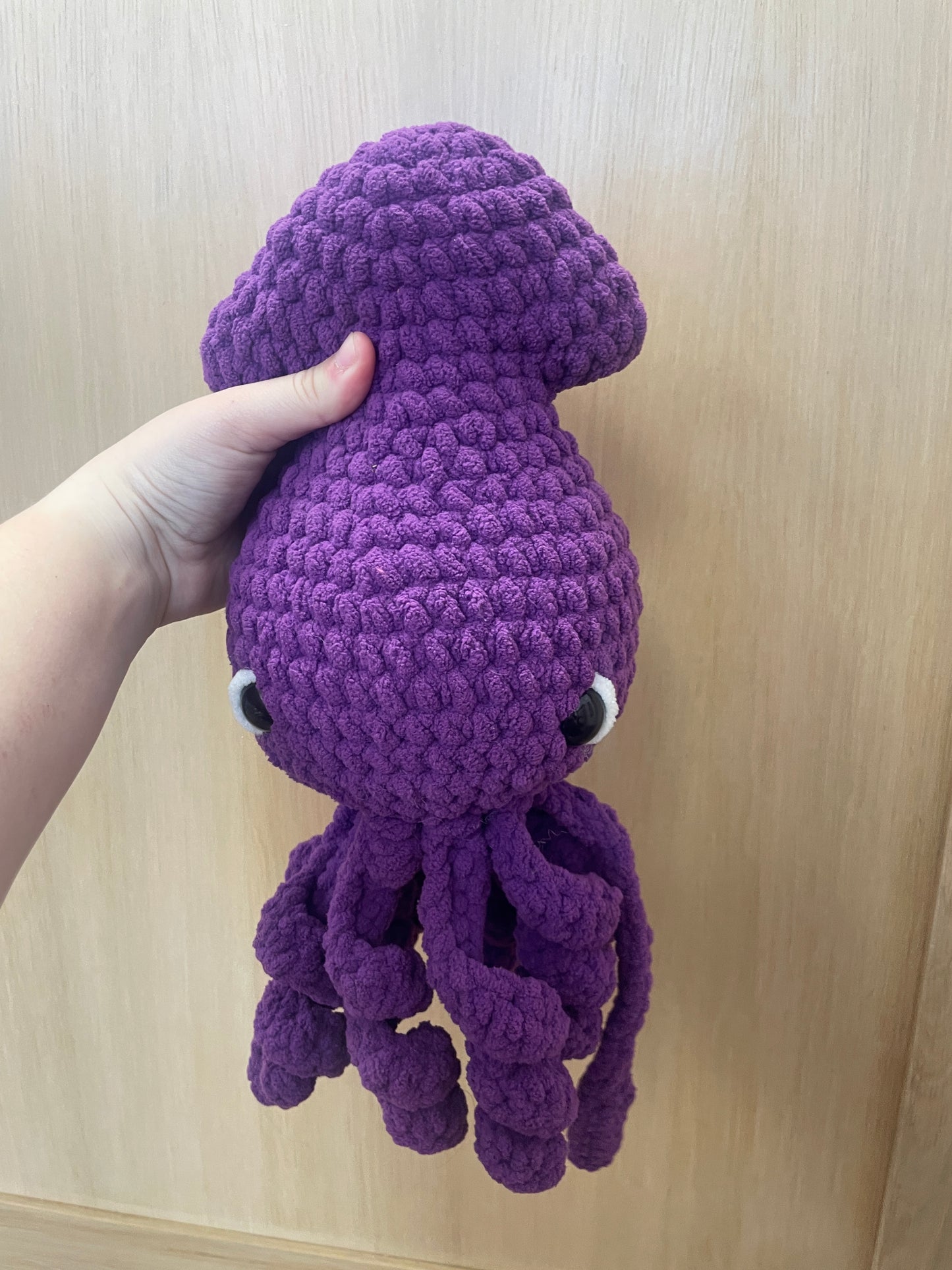 Squid crochet plush