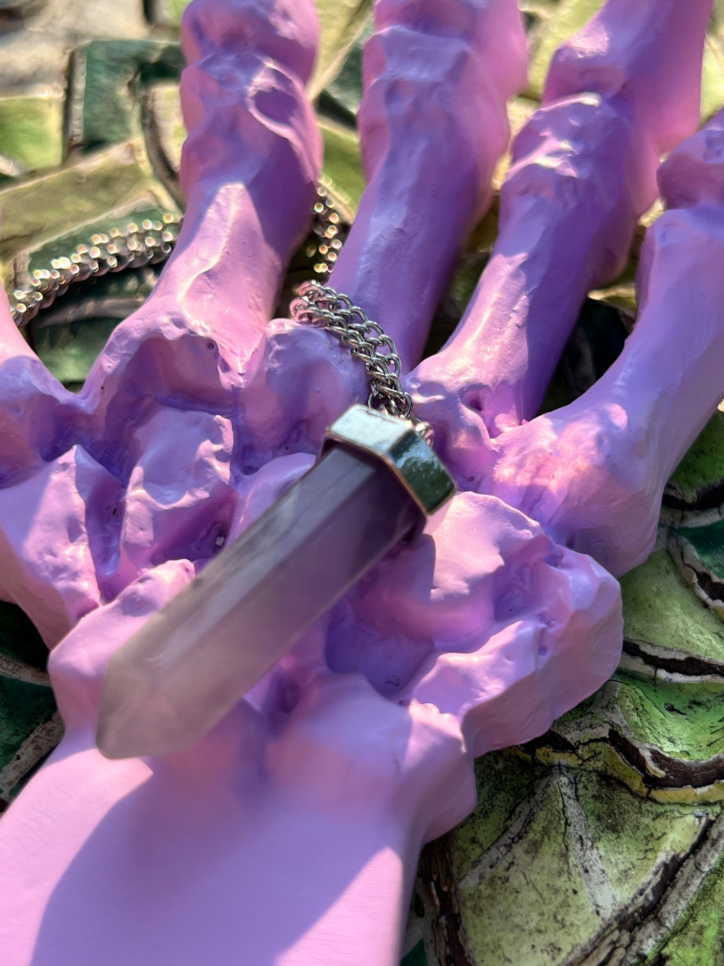 Amethyst Premium Crystal Point Necklace