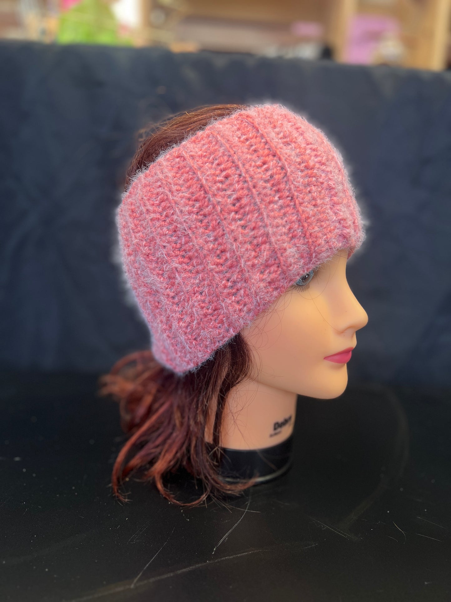 Pink Fuzzy Extra Wide Winter Headband