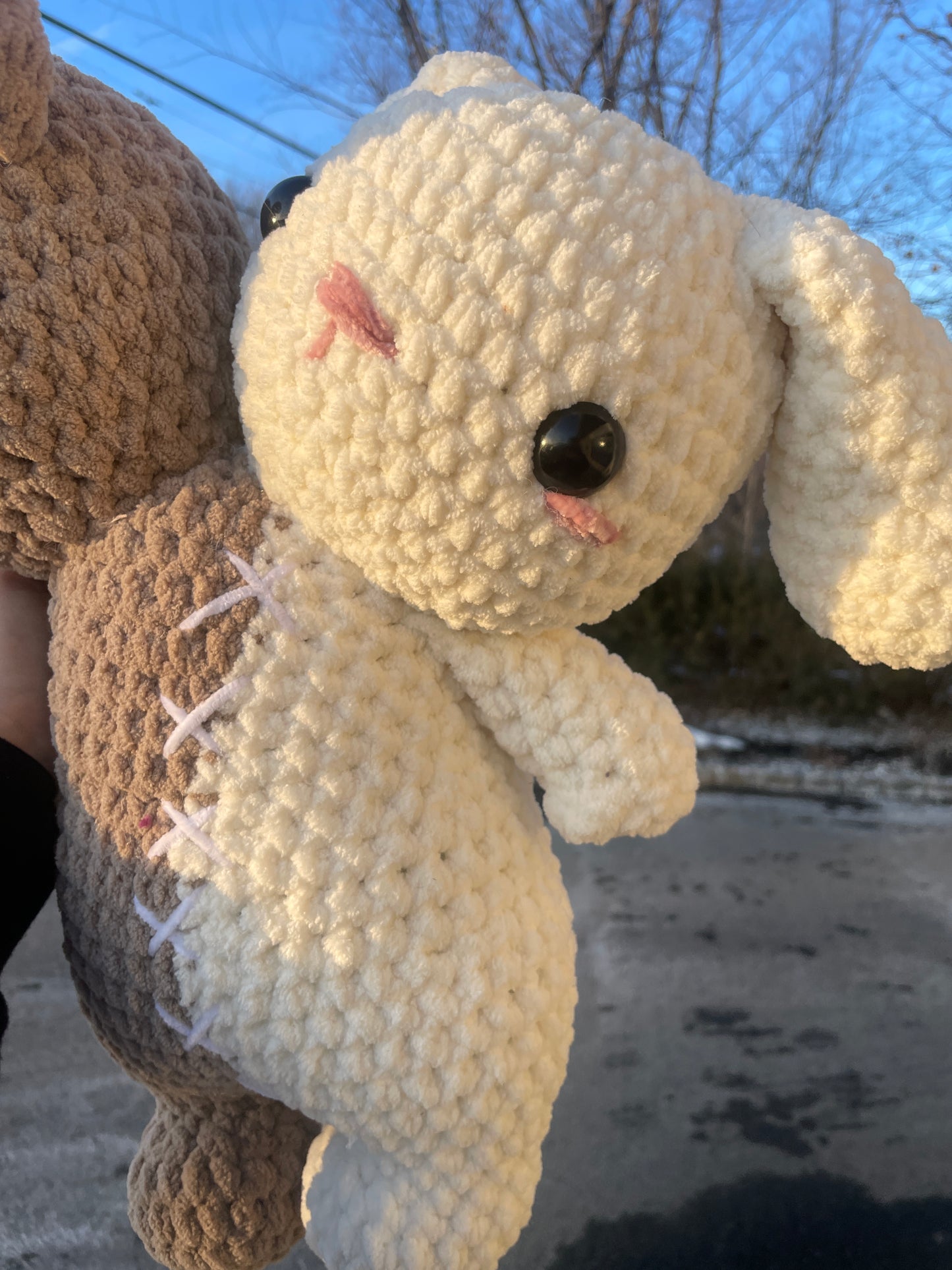 Two headed bunny and bear