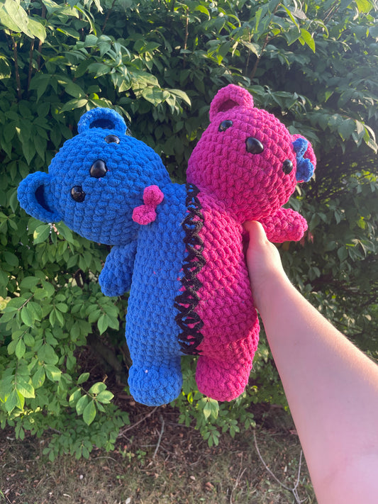 Two headed bear plush