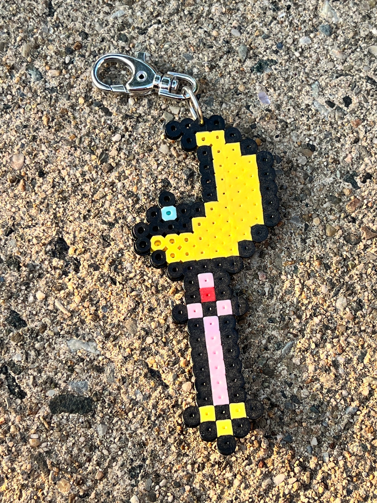 Sailor Moon Wand Perler Bead Keychain