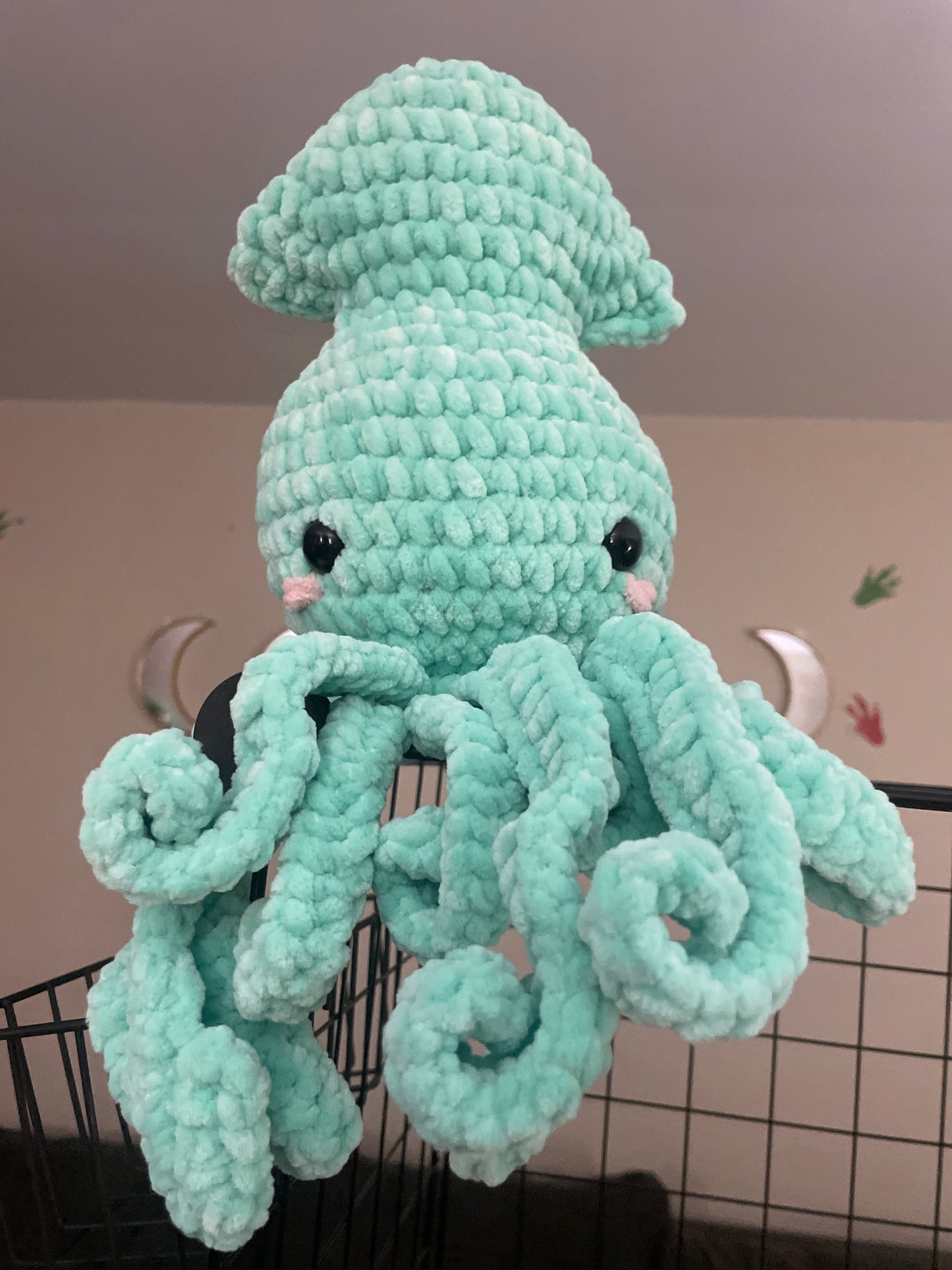 Squid crochet plush