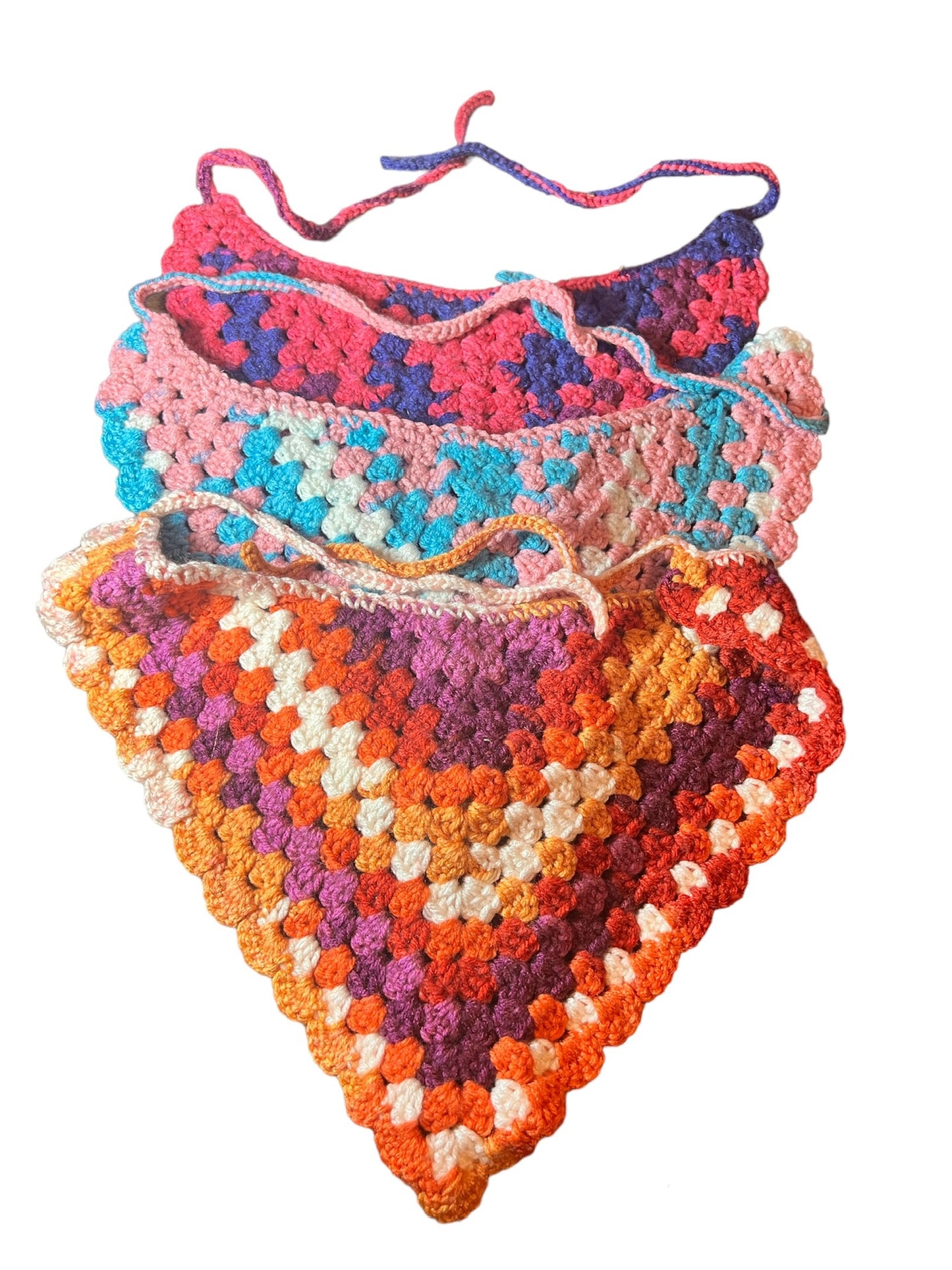 Crochet Granny Stitch Bandana